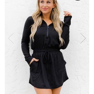 ALWAYS GOING BLACK LOUNGE DRESS